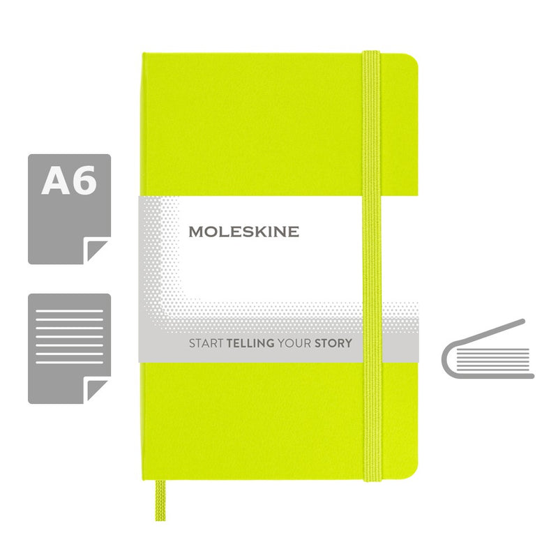 Moleskine notes A6 formata, tvrdi uvez, stranice s linijama