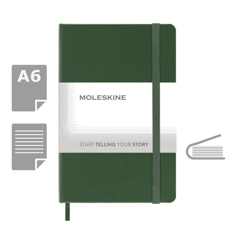 Moleskine notes A6 formata, tvrdi uvez, stranice s linijama