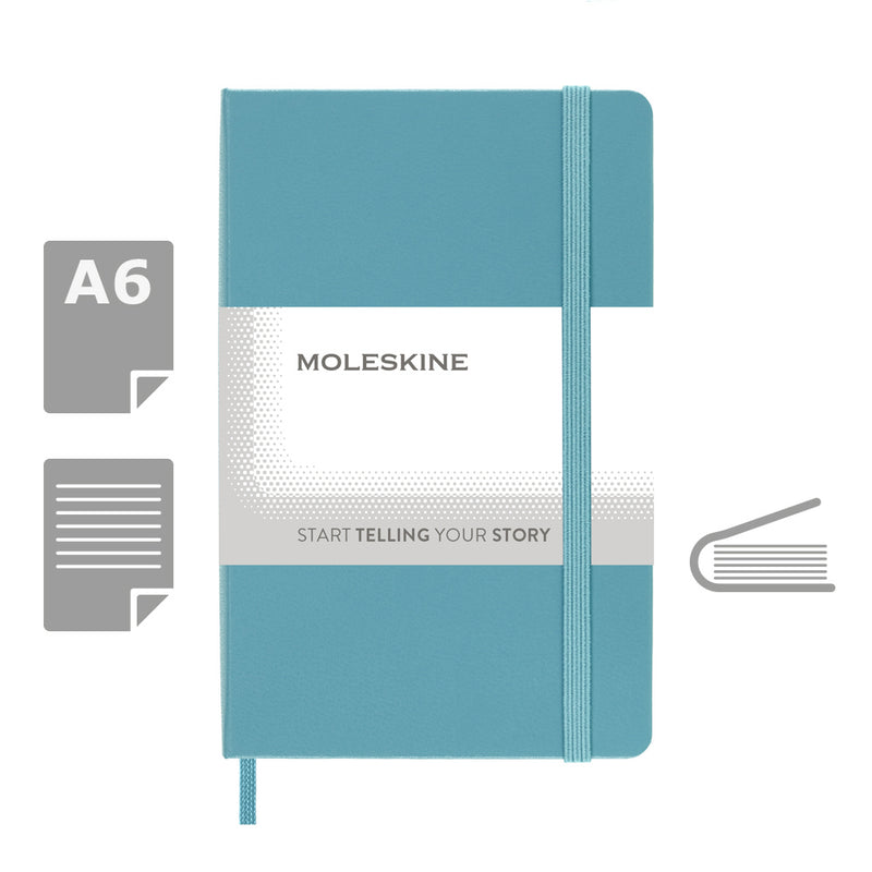 Moleskine notes A6 formata, tvrdi uvez, stranice s linijama