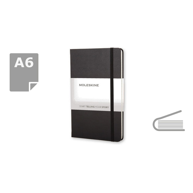 Moleskine notes A6 formata, tvrdi uvez, prazne stranice