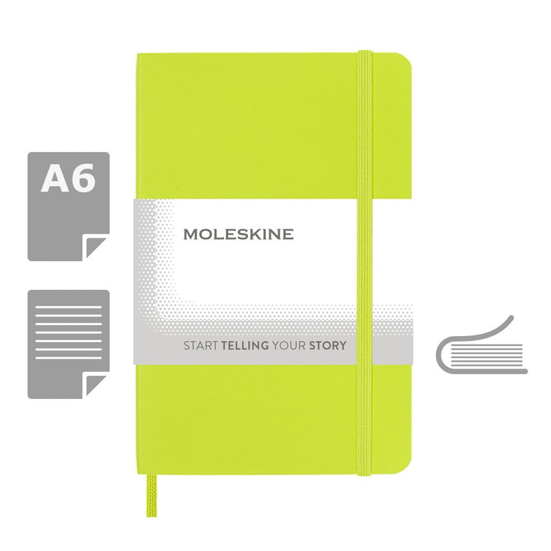 Moleskine notes A6 formata, meki uvez, stranice s linijama