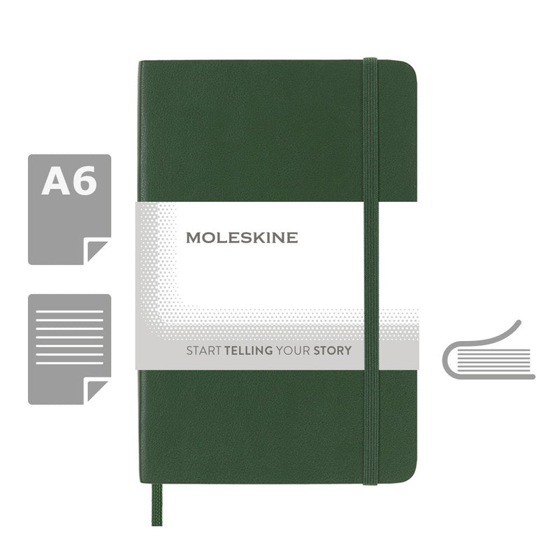 Moleskine notes A6 formata, meki uvez, stranice s linijama