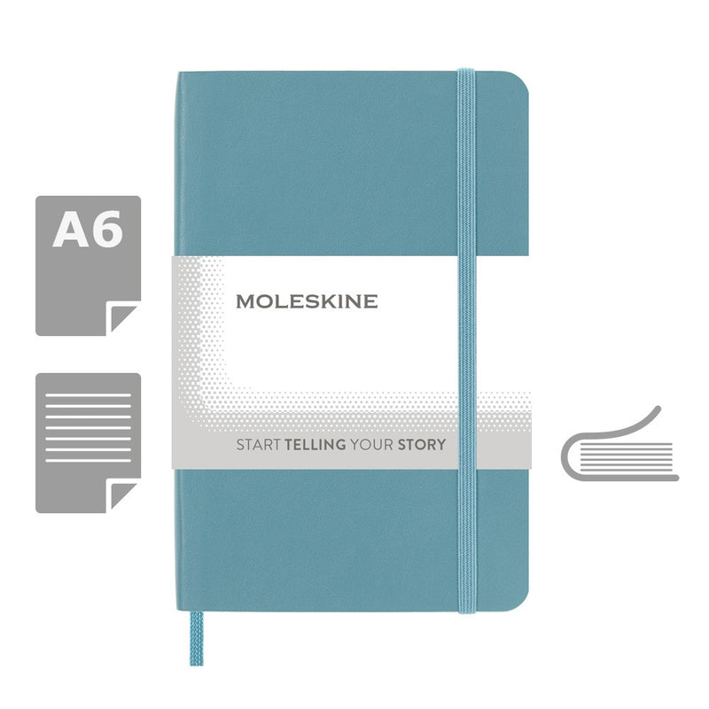 Moleskine notes A6 formata, meki uvez, stranice s linijama