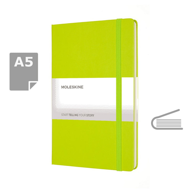 Moleskine notes A5 formata, tvrdi uvez, prazne stranice