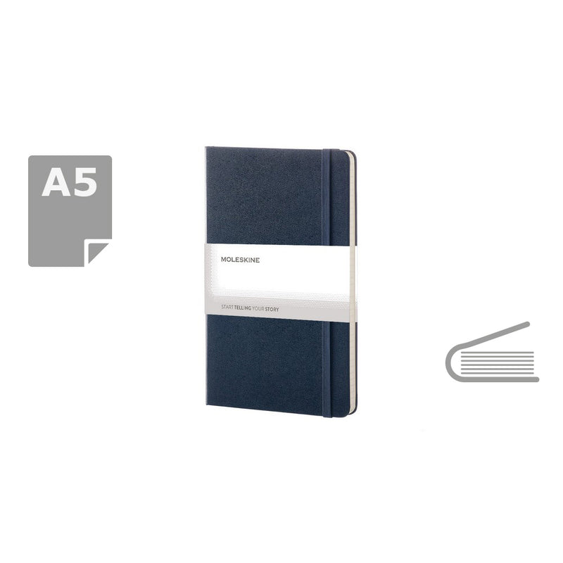 Moleskine notes A5 formata, tvrdi uvez, prazne stranice