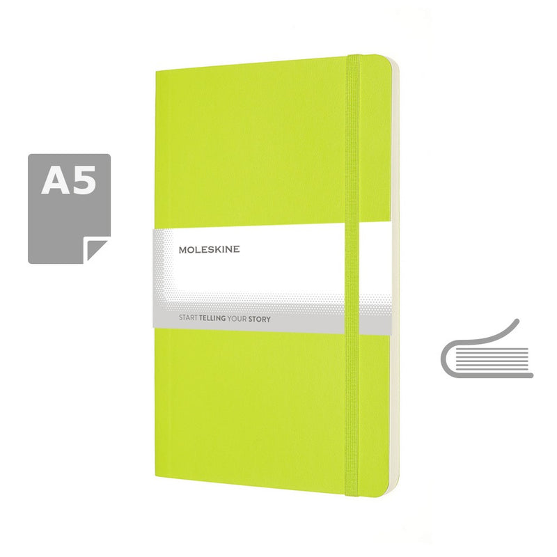Moleskine notes A5 formata, meki uvez, prazne stranice