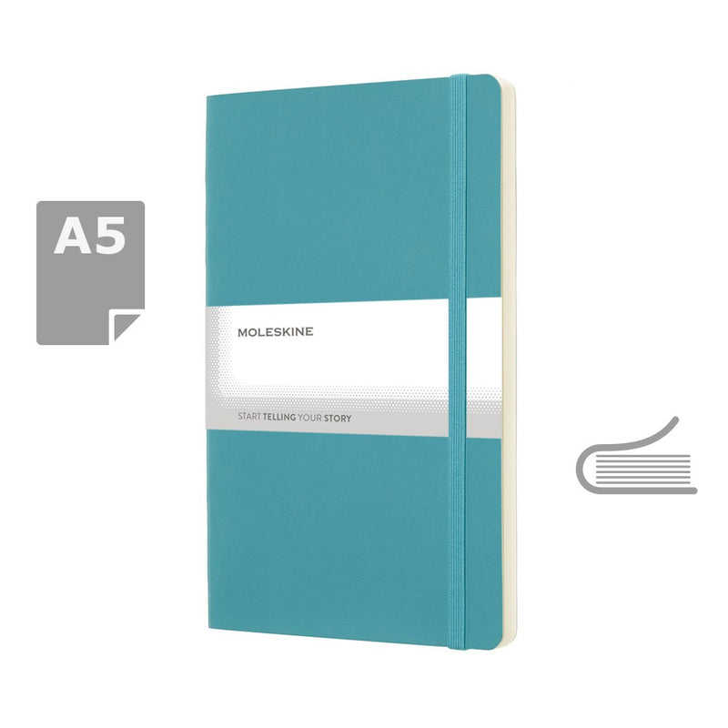 Moleskine notes A5 formata, meki uvez, prazne stranice