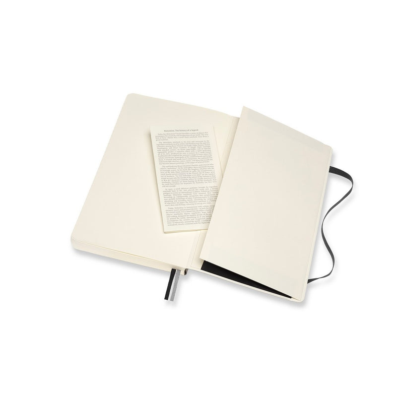 Moleskine notes A5 formata, meki uvez, stranice s linijama, 400 stranica