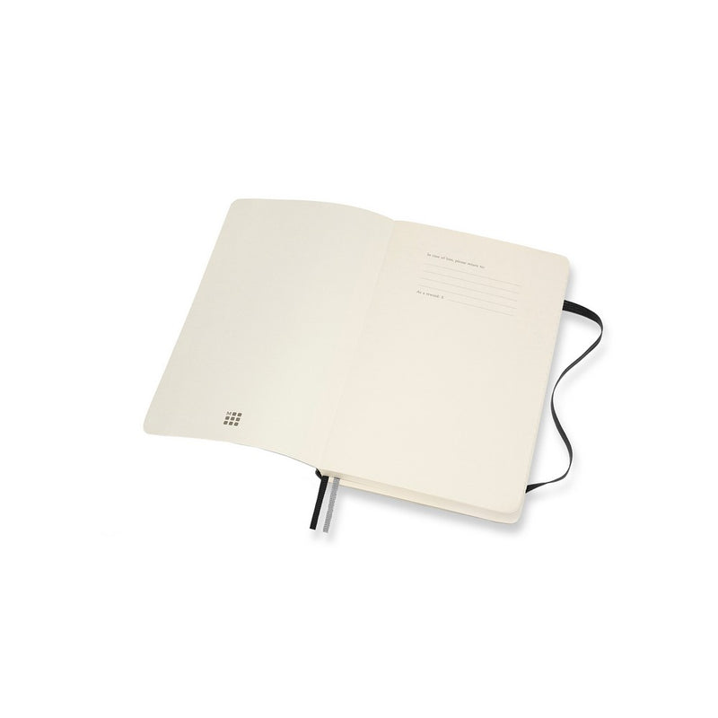 Moleskine notes A5 formata, meki uvez, stranice s linijama, 400 stranica