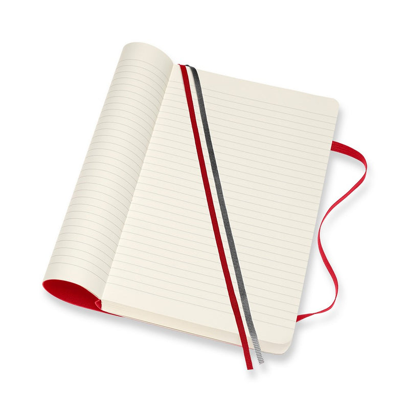 Moleskine notes A5 formata, meki uvez, stranice s linijama, 400 stranica
