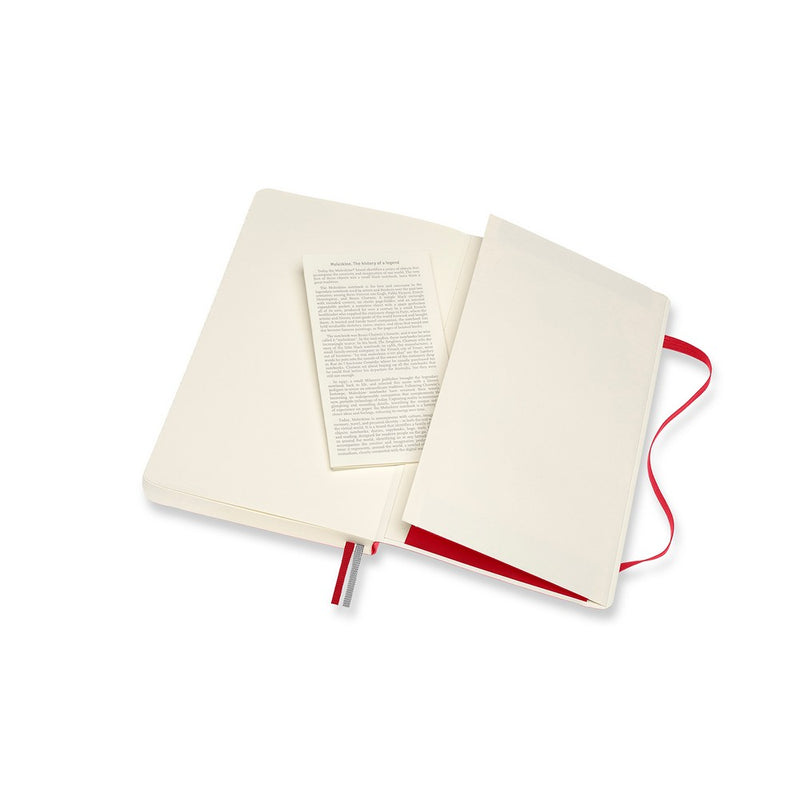 Moleskine notes A5 formata, meki uvez, stranice s linijama, 400 stranica
