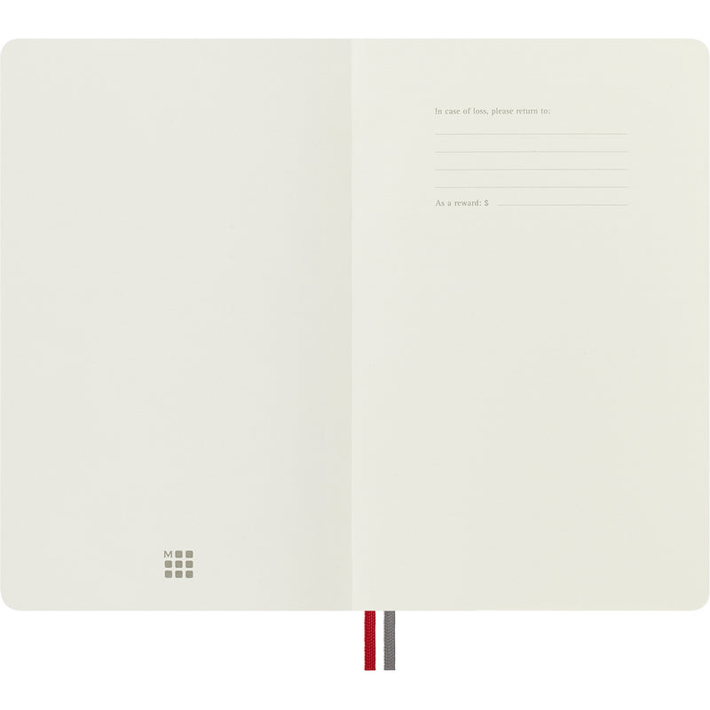 Moleskine notes A5 formata, meki uvez, stranice s linijama, 400 stranica