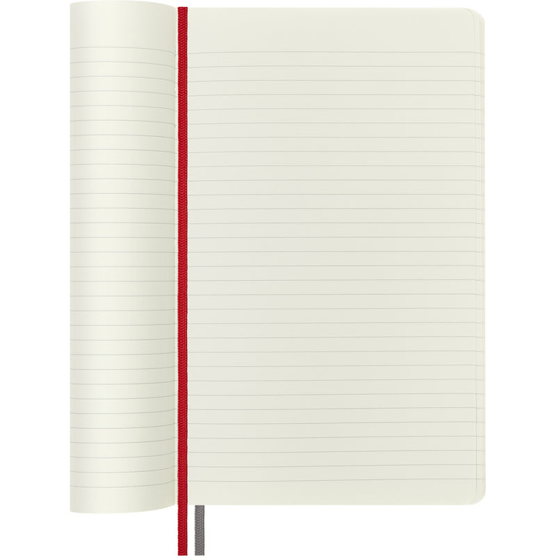 Moleskine notes A5 formata, meki uvez, stranice s linijama, 400 stranica
