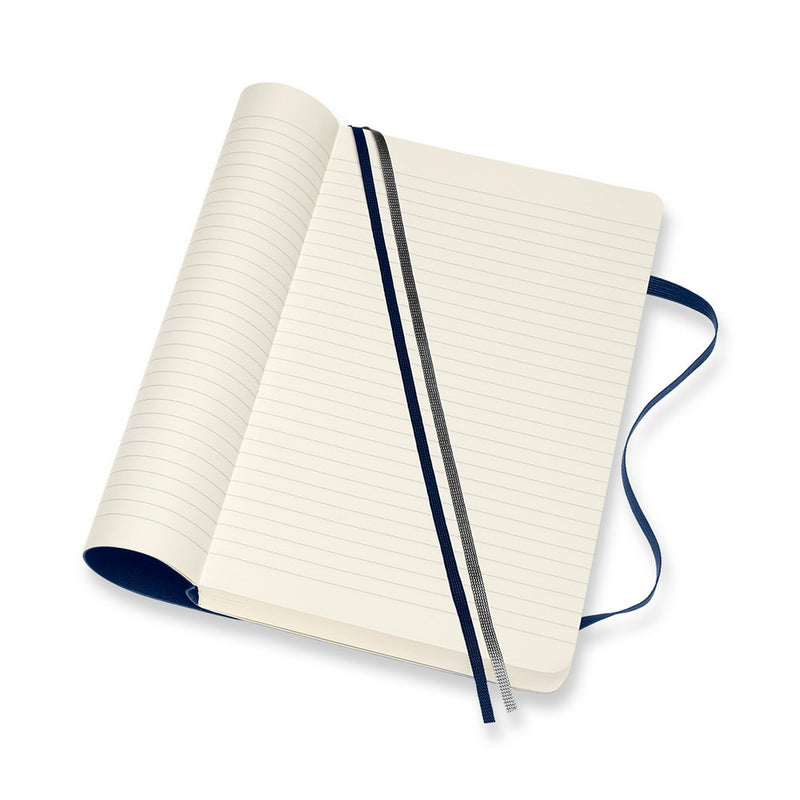 Moleskine notes A5 formata, meki uvez, stranice s linijama, 400 stranica