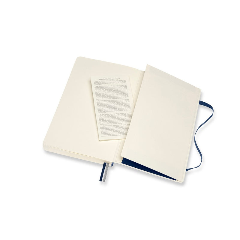 Moleskine notes A5 formata, meki uvez, stranice s linijama, 400 stranica