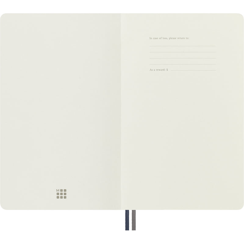 Moleskine notes A5 formata, meki uvez, stranice s linijama, 400 stranica