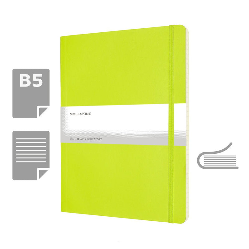 Moleskine notes B5 formata, meki uvez, stranice s linijama