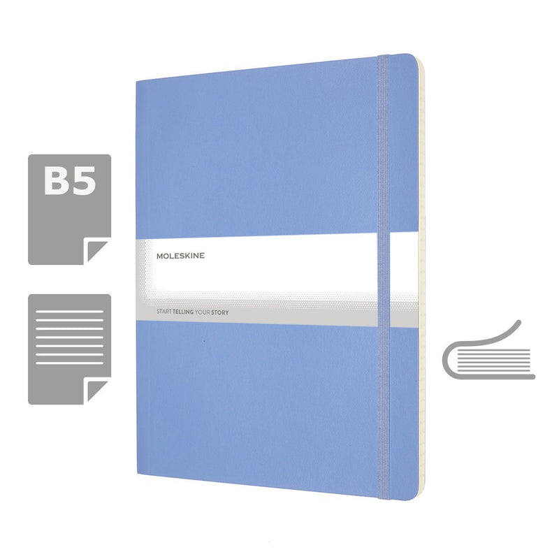 Moleskine notes B5 formata, meki uvez, stranice s linijama