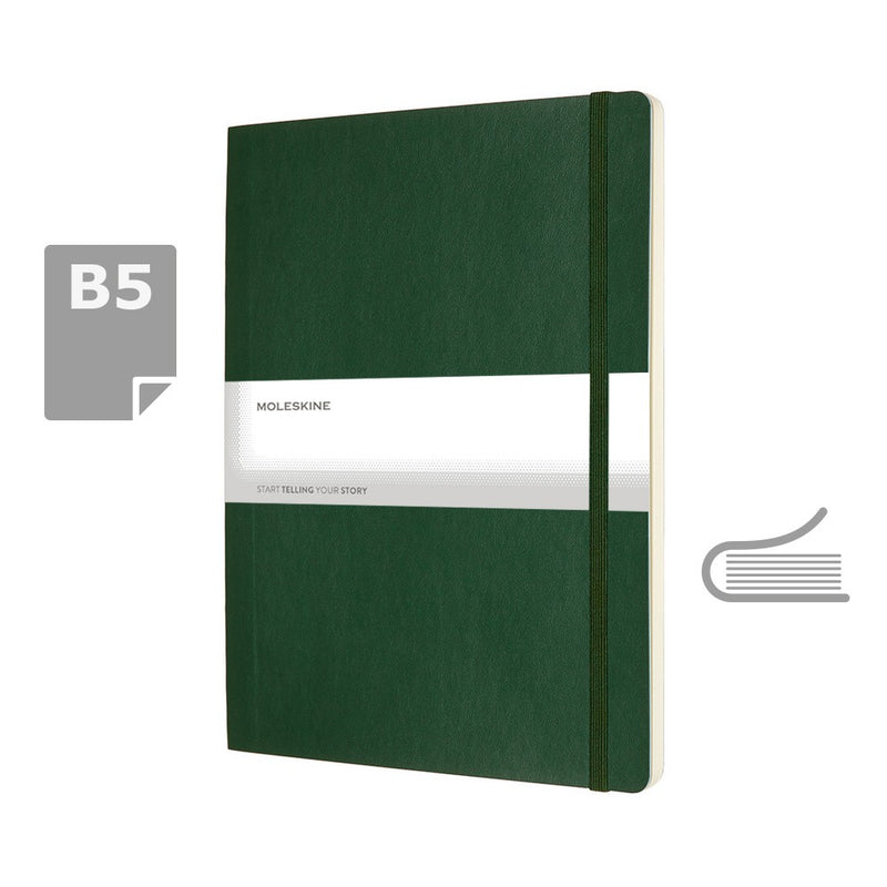 Moleskine notes B5 formata, meki uvez, prazne stranice