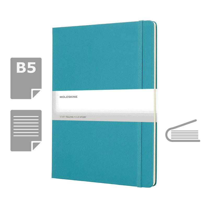 Moleskine notes B5 formata, tvrdi uvez, stranice s linijama