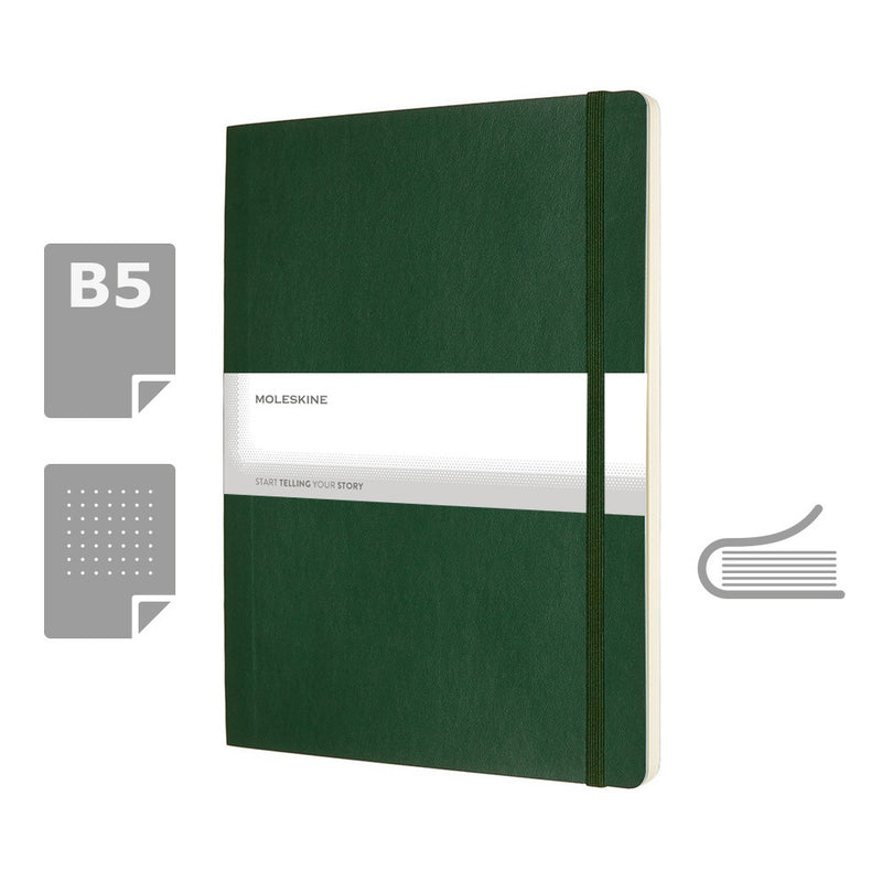Moleskine notes B5 formata, meki uvez, stranice s točkama