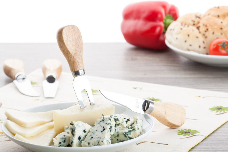 Set noževa za sir u crnoj poklon kutiji