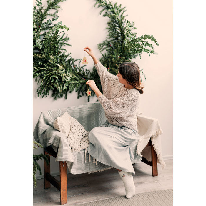 Promotivni božićni drveni ukras u obliku zvijezde