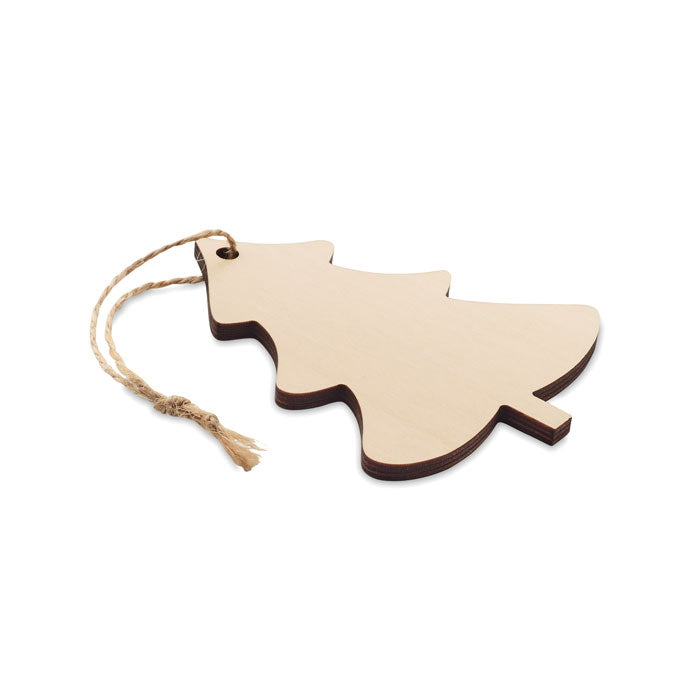 Promotivni božićni drveni ukras u obliku drvca