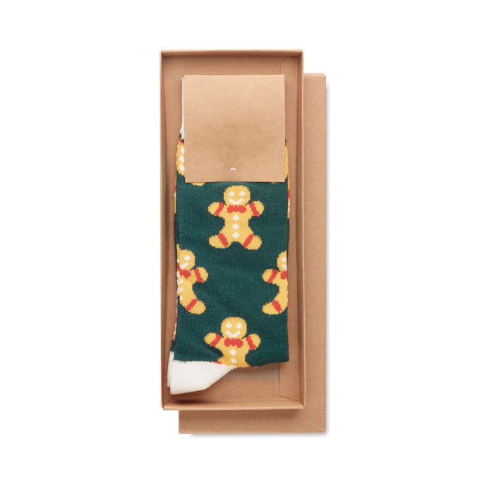 Promotivne čarape s veselim božićnim motivima, veličina M