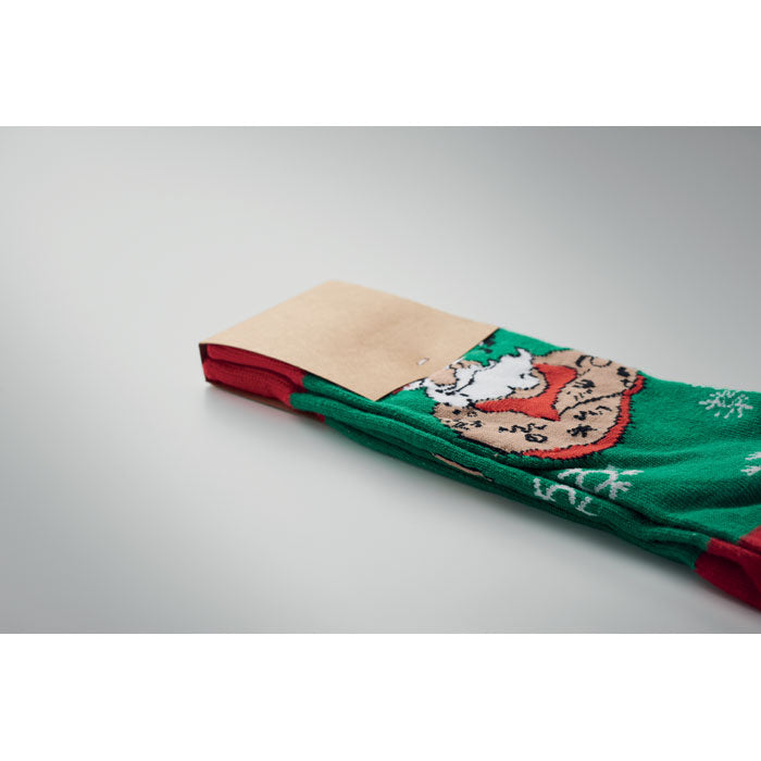 Promotivne čarape s veselim božićnim motivima, veličina L