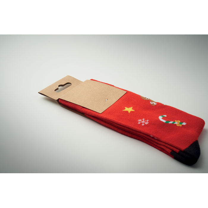 Promo sezonske čarape, veličina L crvene boje | Poslovni pokloni