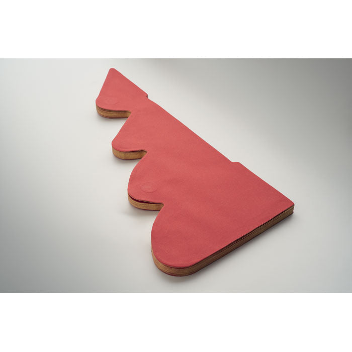 Promidžbeni sklopivi papirnati božićni ukras, crvene boje | Poslovni pokloni