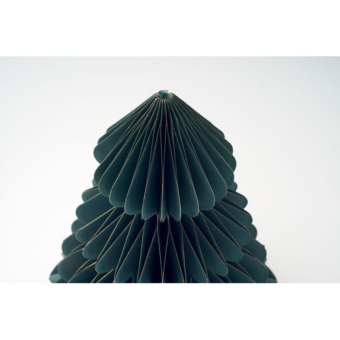 Reklamni sklopivi papirnati božićni ukras, zelene boje | Poslovni pokloni