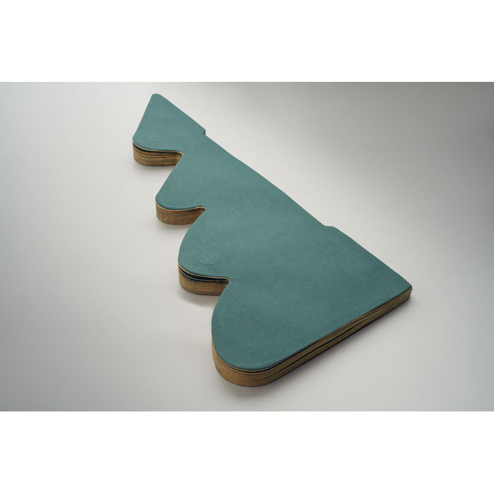 Promidžbeni sklopivi papirnati božićni ukras, zelene boje | Poslovni pokloni