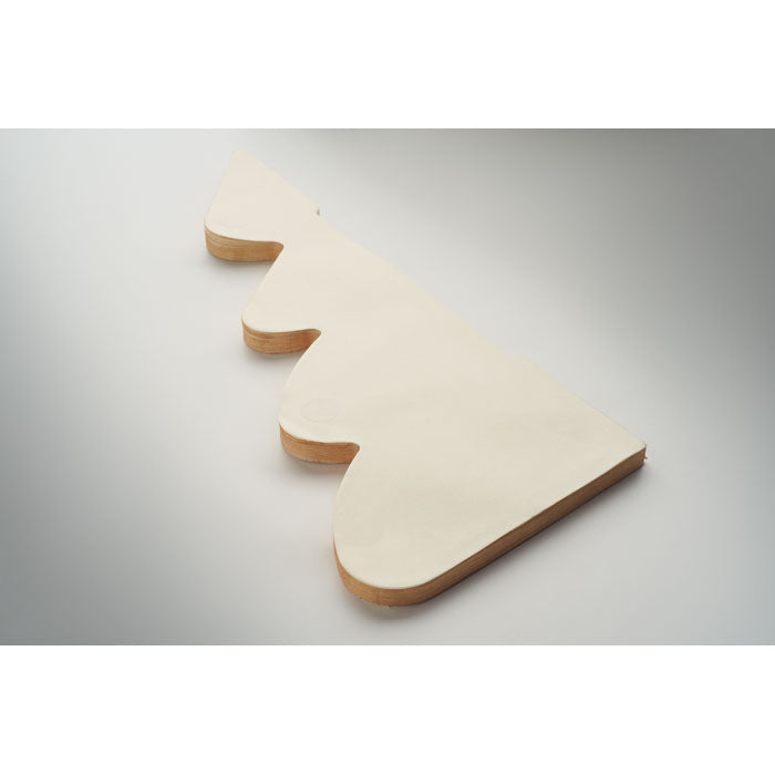 Promidžbeni sklopivi papirnati božićni ukras, bež boje | Poslovni pokloni