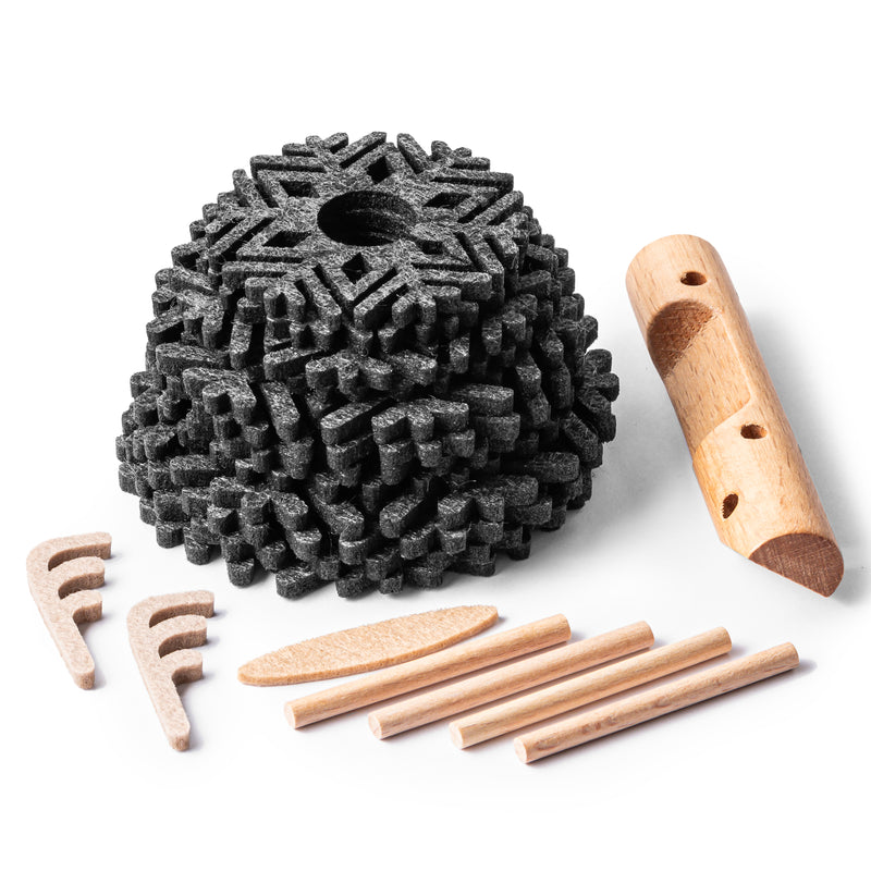 Božićni podmetači za čaše u obliku pahuljice na stalku od sklopivog soba