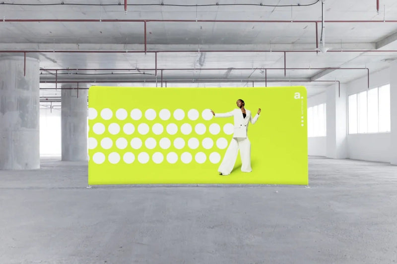 Tekstilni zakrivljeni zid Curved Light