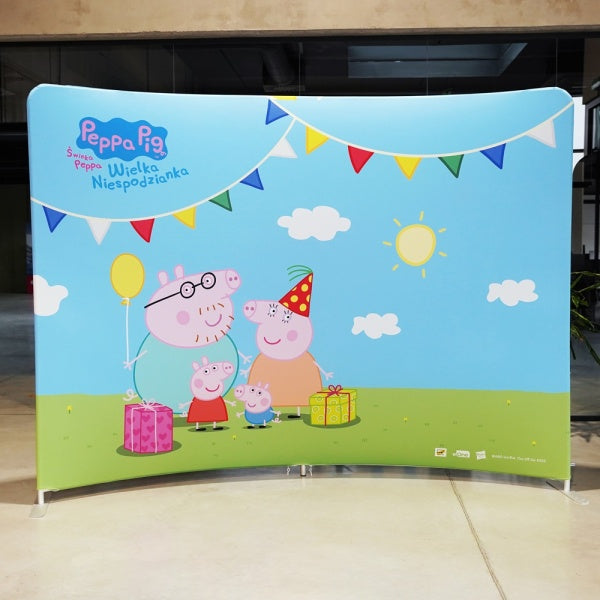 Tekstilni zakrivljeni zid Curved Light