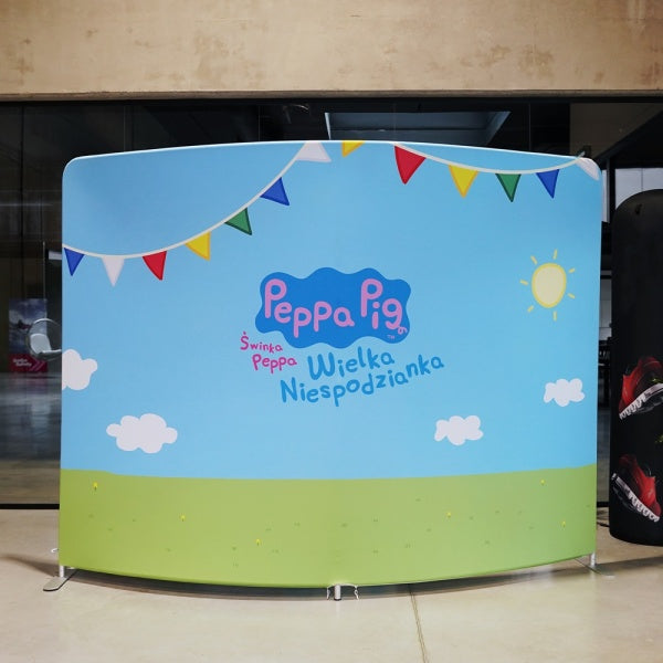 Tekstilni zakrivljeni zid Curved Light