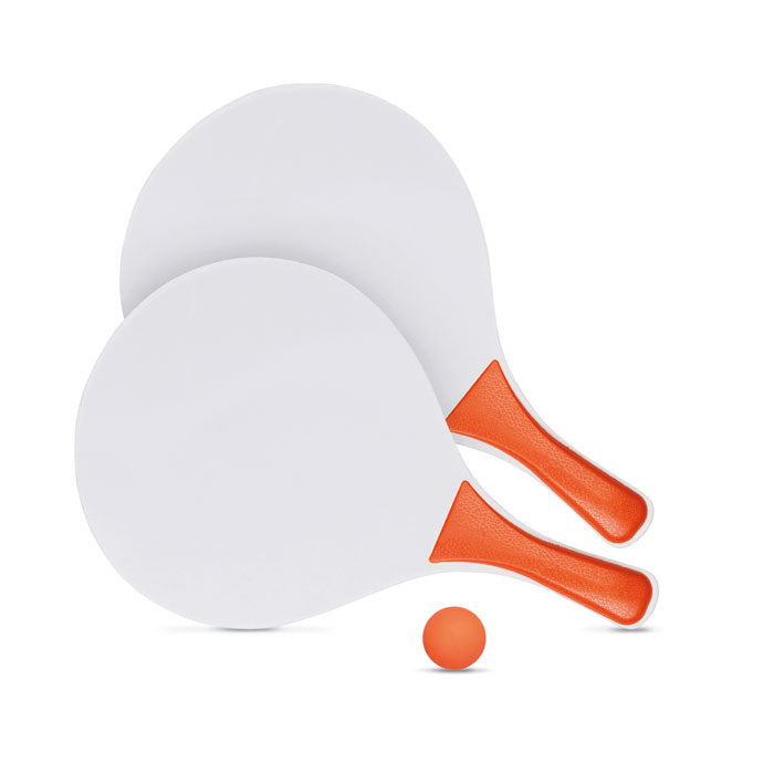 Promotivni teniski set za plažu, narančaste boje | Poslovni pokloni