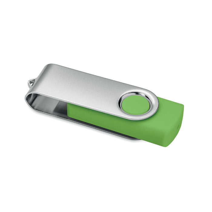 Promotivni rotirajući USB stick 16GB, tip-C, zelene boje | Reklamni pokloni