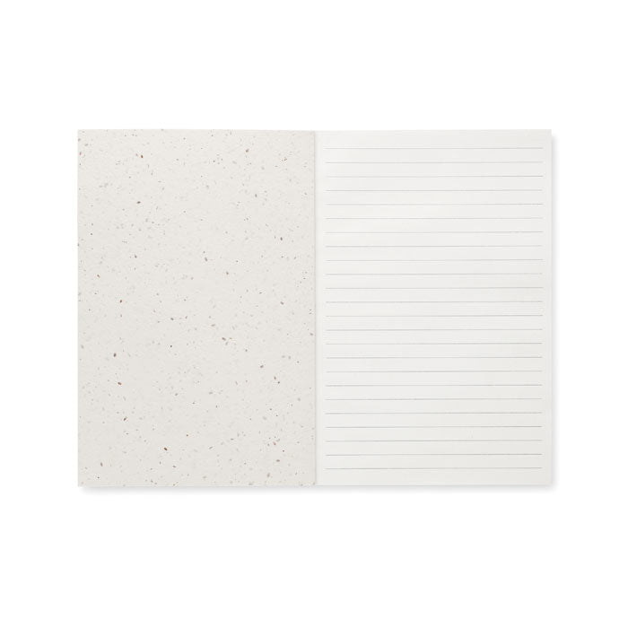 Promotivni A5 notes s koricama od sjemenskog papira, bijele boje | Promidžbeni pokloni