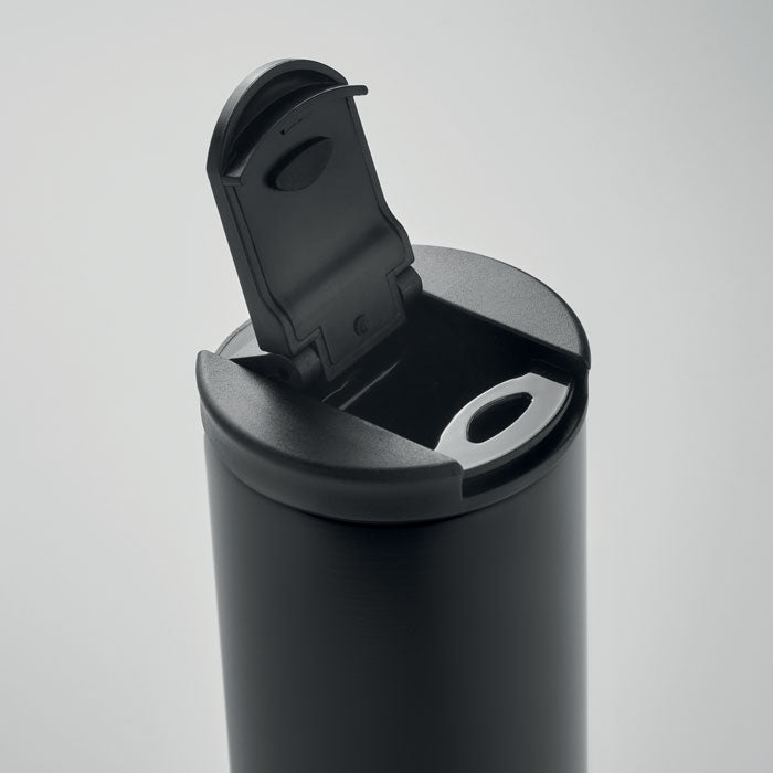 Reklamna izolacijska vakuumska boca s dvostrukim stijenkama od nehrđajućeg čelika, 330ml, crne boje | Poslovni pokloni