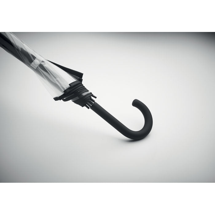 Reklamni 23'' kišobran od POE materijala s 1 panelom od poliestera, crne boje | Poslovni pokloni