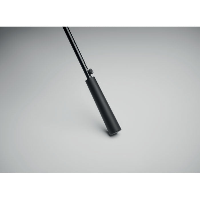 Promidžbeni 23'' kišobran otporan na vjetar s automatskim otvaranjem i ravnom gumiranom ručkom, plave boje | Reklamni pokloni