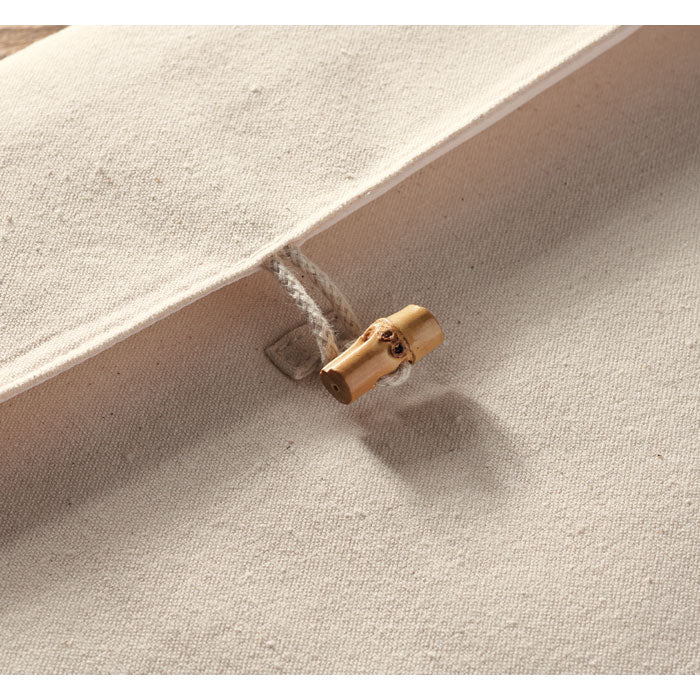 Promidžbena pamučna torbica za 15" prijenosno računalo, 220 gr/m², bež boje | Poslovni pokloni | Reklamni pokloni