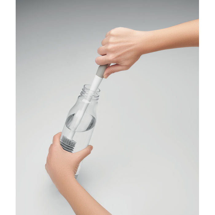 Reklamna četka za čišćenje boca, sive boje | Poslovni pokloni