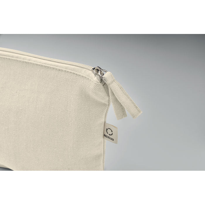 Promidžbena kozmetička torbica od reciklirane tkanine, 320 gr/m² bež boje | Poslovni pokloni