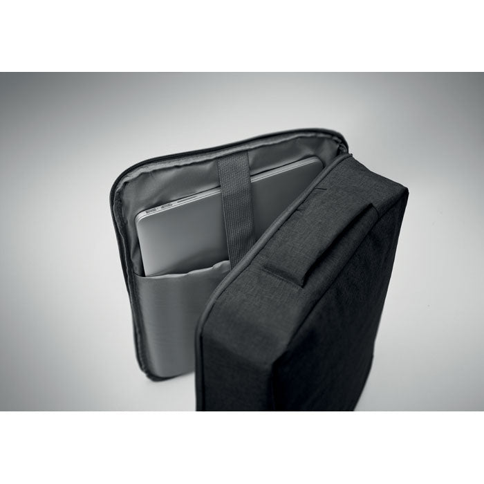 Promotivni ruksak za 15" laptop sa otvaranjem od 180º, crne boje | Poslovni pokloni | Reklamni pokloni