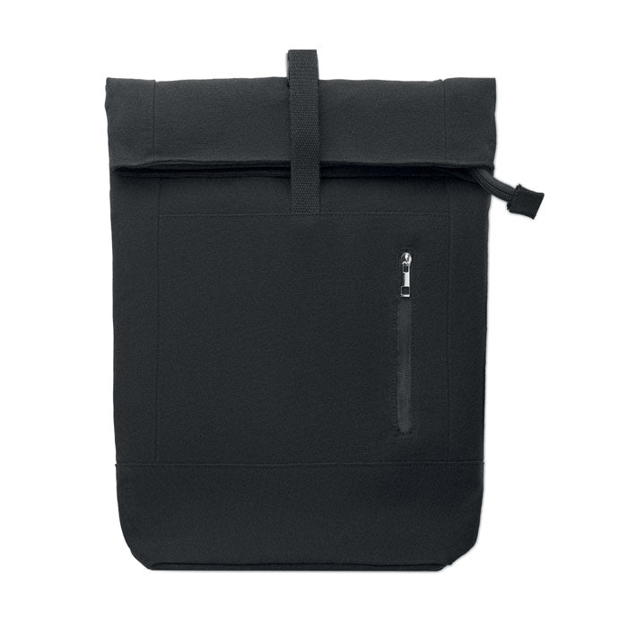Promotivni rolltop ruksak za 15" prijenosno računalo, crne boje | Promo pokloni